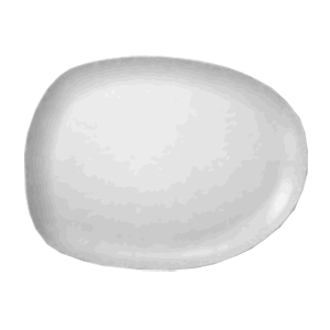 Тарелка мелкая «Исола»; материал: фарфор; высота=22, длина=320, ширина=240 мм; белый