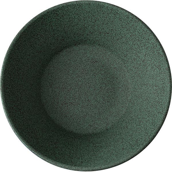 Салатник «Гранит»; фарфор; D=150, H=55мм; зелен., матовый