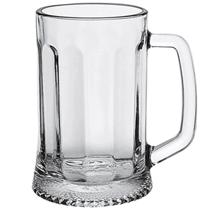 Кружка пивная с гранями «Ладья-Ресо»; стекло; 0, 5л; D=90/100, H=155, B=130мм; прозрачный