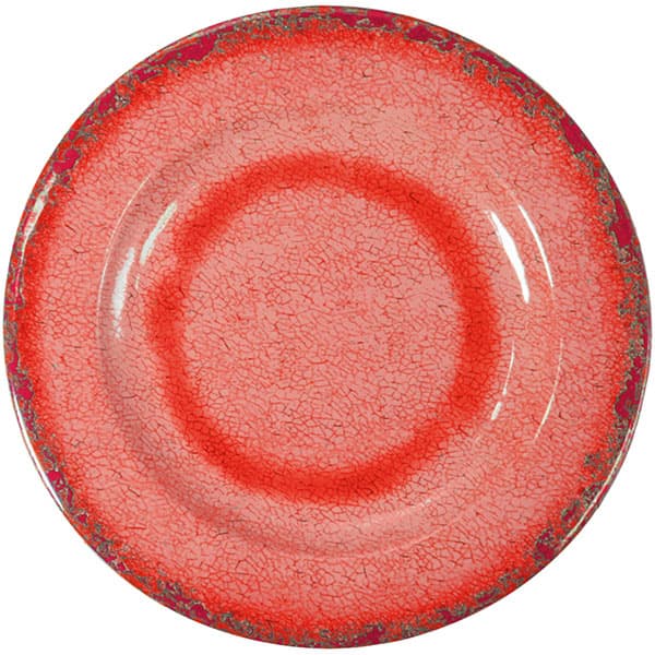 Тарелка «Касабланка»; пластик; D=230, H=17мм; красный