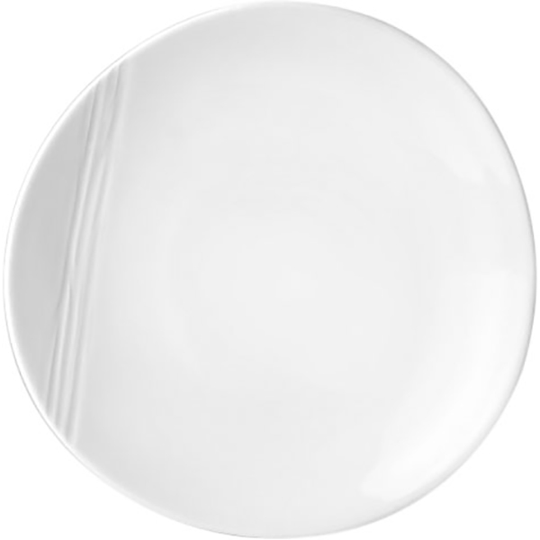 Тарелка «Органикс»; материал: фарфор; диаметр=320, высота=32 мм; белый