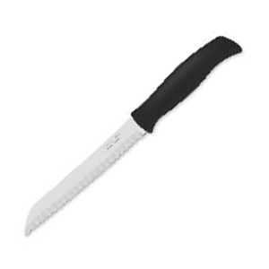 Нож для хлеба «Атус»; сталь, пластик; , L=17, 5см; черный