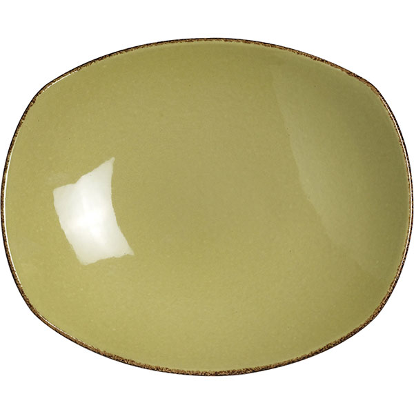 Тарелка глубокая овальная «Террамеса олива»  материал: фарфор  высота=6, длина=31, ширина=26 см. Steelite