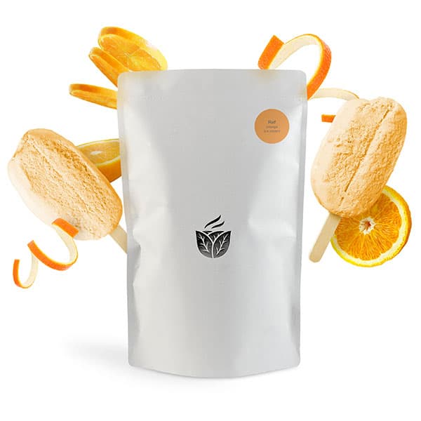 Смесь сухая для приготовления напитков «Апельсиновый пломбир» для раф кофе 500г; картон, пластик; , H=25