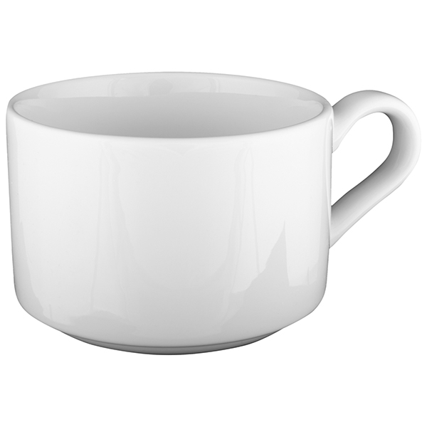 Чашка кофейная «Белая» Практик; фарфор; 165мл; D=78/109, H=58мм; белый