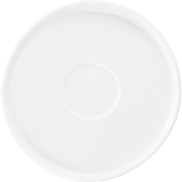 Блюдце «Эггшелл» с бортом; фарфор; D=11, 5см; белый