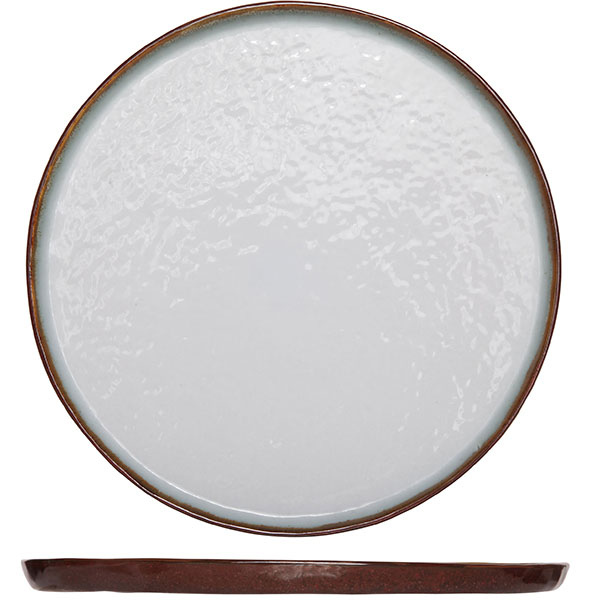Тарелка мелкая; керамика; D=27, 5см; серый