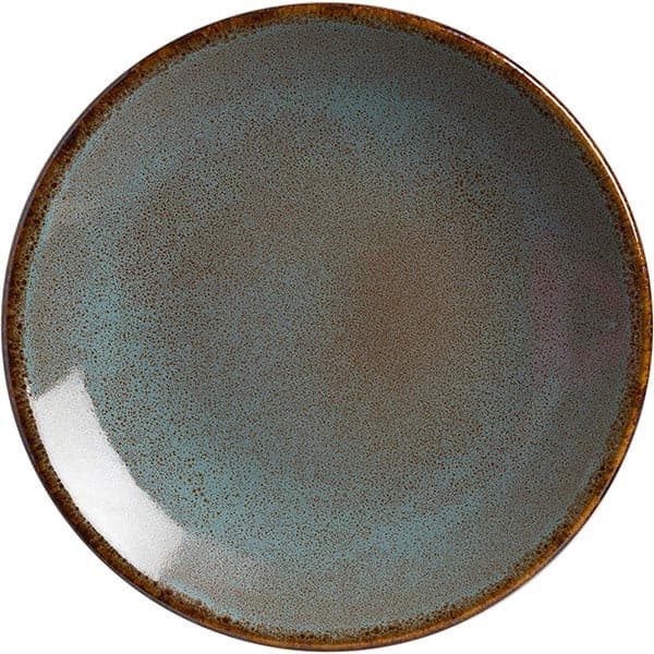 Тарелка «Анфора Алма» мелкая; керамика; D=19см; голуб.