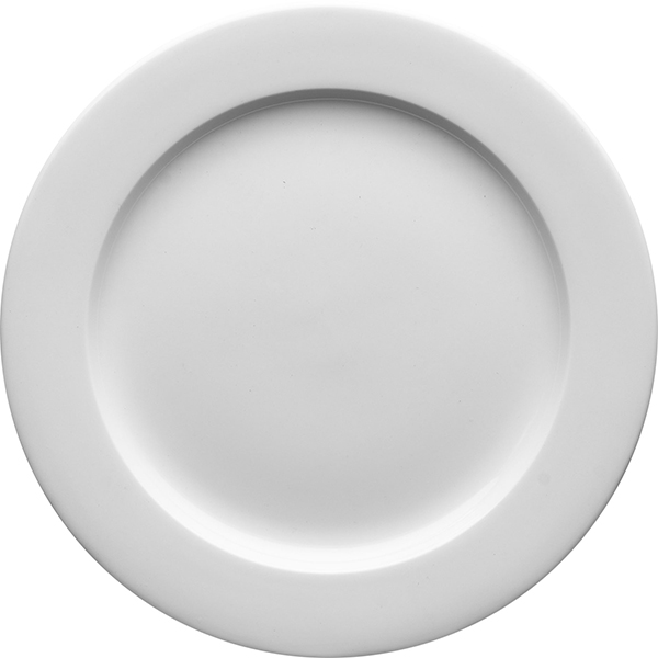 Тарелка мелкая «Монако Вайт»; материал: фарфор; диаметр=23 см.; белый