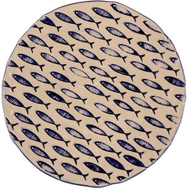 Тарелка «Талассиос» мелкая; керамика; D=290, H=35мм; бежев., синий