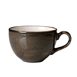 Чашка чайная «Крафт»; фарфор; 340мл; D=10, H=7, L=13см; серый