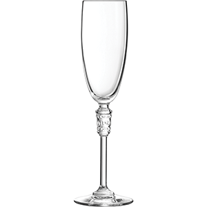 Бокал-флюте «Браслет»; хрустальное стекло; 190мл; , H=24см; прозрачный