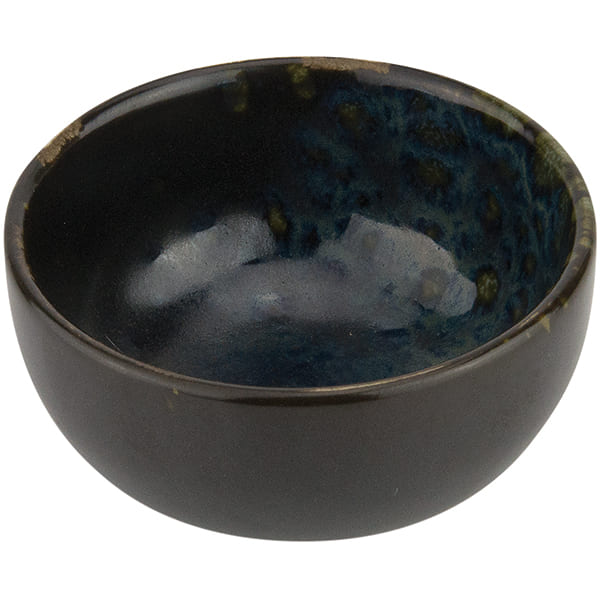Салатник «Фобос»; керамика; 0, 65л; D=15, H=7см; черный, синий