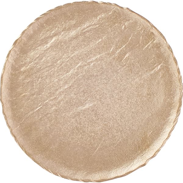Блюдо «Вулкания голд» круглое  фарфор  D=33см Tognana