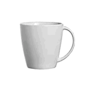 Чашка чайная «Олеа»; фарфор; 260мл; D=80, H=83, L=102мм; белый
