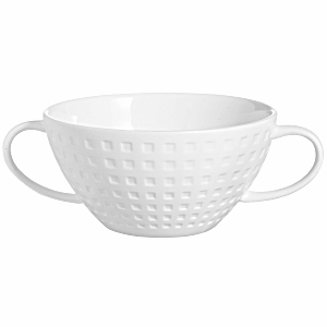 Чашка бульонная «Сатиник»; фарфор; 290мл; D=110, H=57, L=150мм; белый