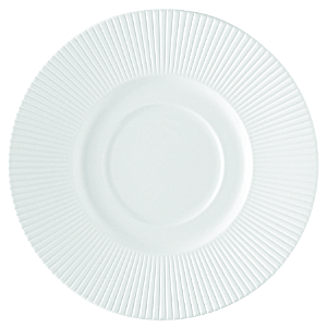 Блюдце «Жансан»; фарфор; D=145, H=15мм; белый