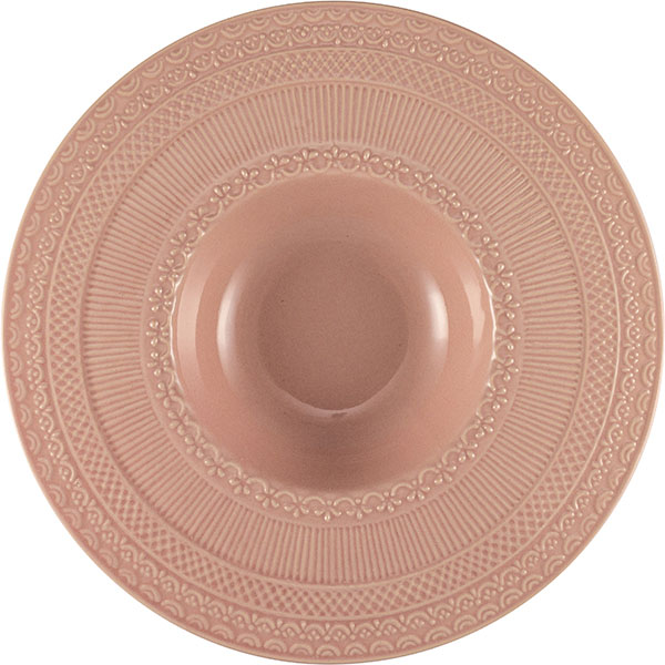 Тарелка для пасты «Скалистос»; керамика; 300мл; D=27, H=4см; розов.