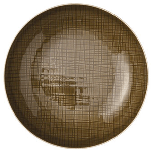 Тарелка глубокая; фарфор; D=19см; коричнев.