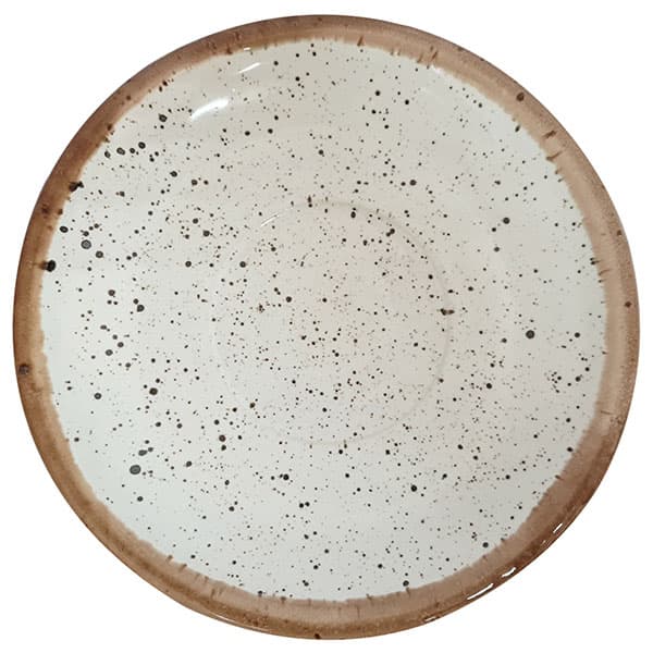 Блюдце «Пунто Бьянка»; фарфор; D=155, H=27мм; белый, черный