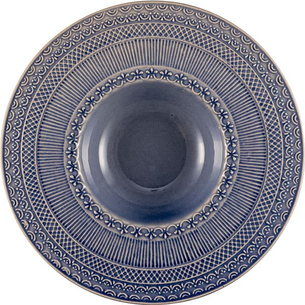Тарелка для пасты «Скалистос»; керамика; 300мл; D=27, H=4см; голуб.