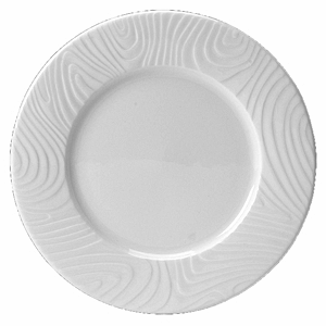 Тарелка «Оптик»; материал: фарфор; диаметр=16 см.; белый