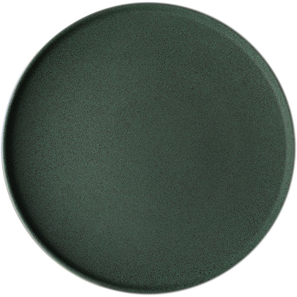 Тарелка «Гранит»; фарфор; D=26см; зелен., матовый