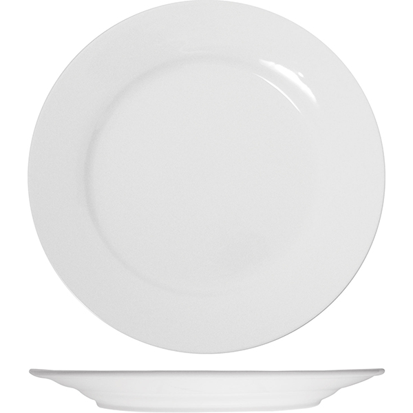 Тарелка мелкая «Кунстверк»; материал: фарфор; диаметр=18.5 см.; белый