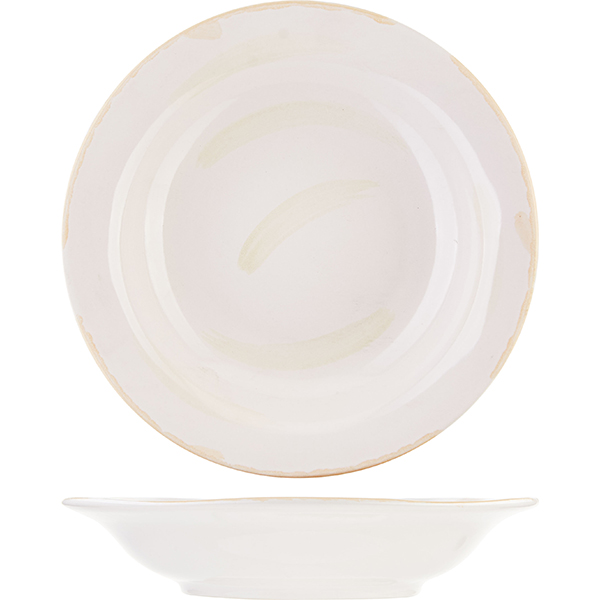 Тарелка для пасты  керамика  D=225, H=45мм Grey Simmonds