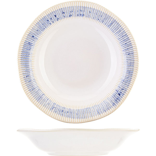 Тарелка для пасты  керамика  D=260, H=57мм Grey Simmonds
