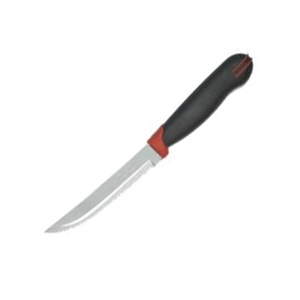 Нож для стейка  , L=12, 5см  черный, красный Tramontina