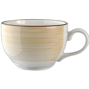 Чашка чайная «Чино»; фарфор; 227мл; D=9, H=6, L=12см; белый, бежев.