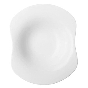 Тарелка глубокая «Одас»; фарфор; D=23см; белый