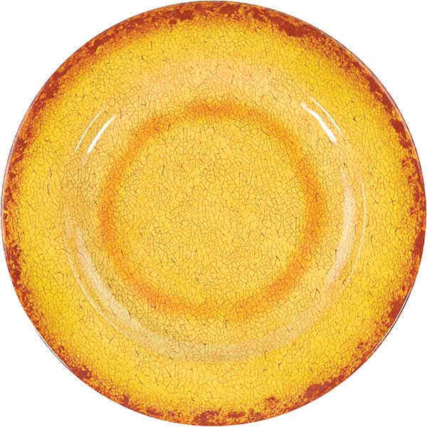 Тарелка «Касабланка»; пластик; D=230, H=17мм; оранжев.