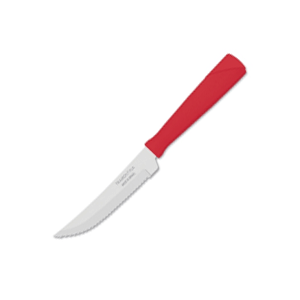 Нож для стейка[3шт]  , L=10см  красный Tramontina