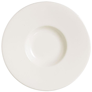 Тарелка «Мун» мелкая с широким бортом; фарфор; D=31, H=2см; белый, матовый