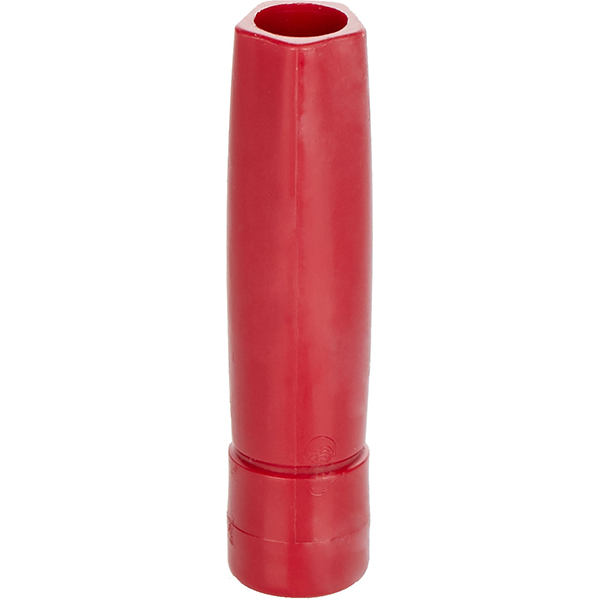 Насадка-декоратор для сифона; пластик,металл; диаметр=14, длина=63 мм; красный,металлический