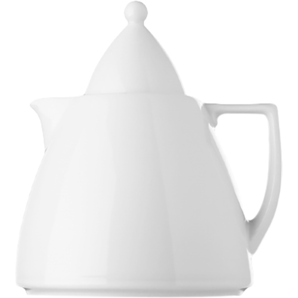 Чайник «Экселенси»; фарфор; 0, 6л; D=12, 8, H=10, 4см; белый