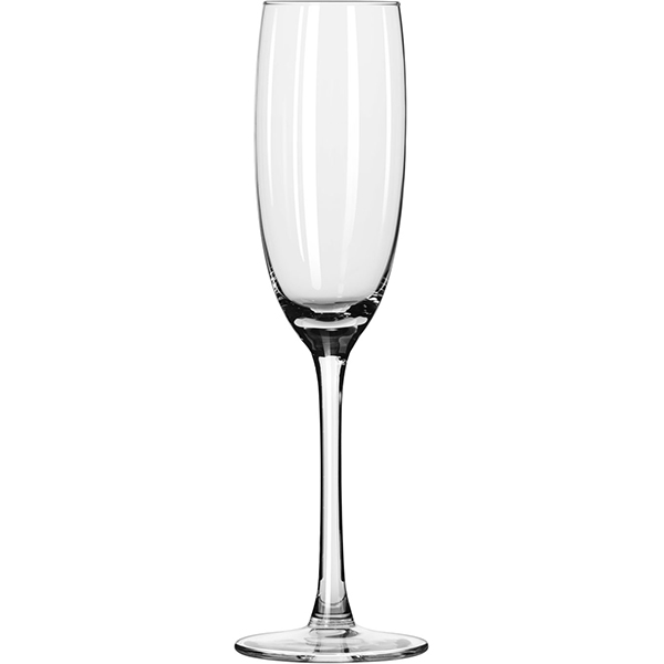 Бокал для шампанского флюте «Плаза»; стекло; 194 мл; диаметр=66, высота=230 мм; прозрачный