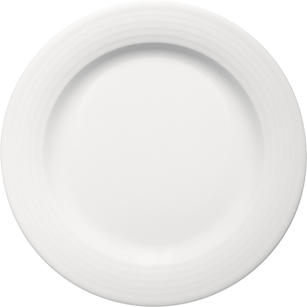 Тарелка пирожковая «Диалог»; материал: фарфор; диаметр=16, высота=1.5 см.; белый