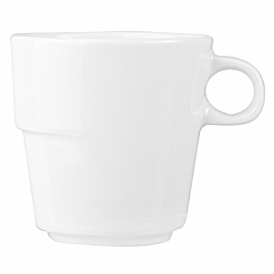 Чашка кофейная «Максим»; материал: фарфор; 100 мл; диаметр=5.8, высота=6.5, ширина=8 см.; белый
