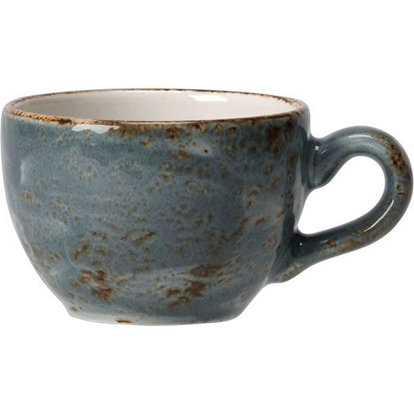Чашка кофейная «Крафт»; материал: фарфор; 85 мл; диаметр=6.5, высота=5, длина=8.5 см.; синий