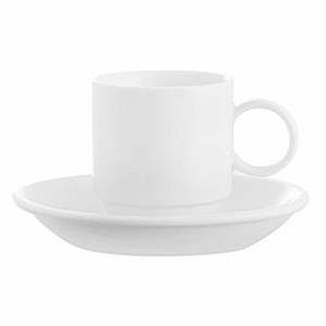 Чашка кофейная «Зеникс»; материал: фарфор; 90 мл; диаметр=5.6, высота=6 см.; белый