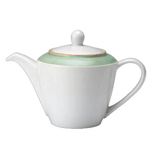Чайник «Рио Грин»; материал: фарфор; 310 мл; цвет: белый, зеленый