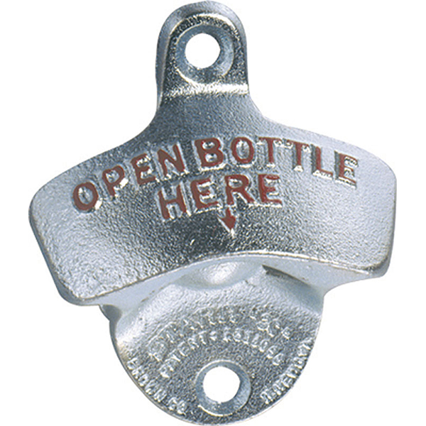 Открыватель для бутылок настенный; металл; длина=7, ширина=8 см.; металлический