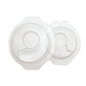 Форма для мороженого (2 штуки); пластик; диаметр=19.5 см.; прозрачный