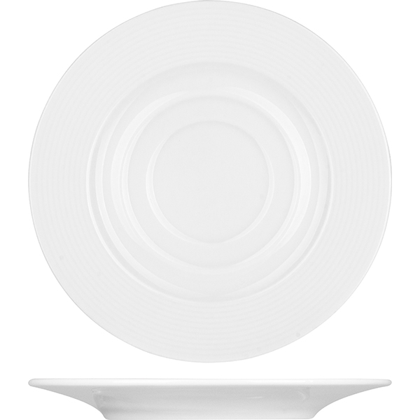 Блюдце «Это Рома»; материал: фарфор; диаметр=15.5 см.; белый