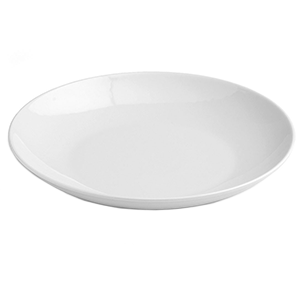 Блюдо «Купе»; материал: фарфор; диаметр=30, высота=4.4 см.; белый