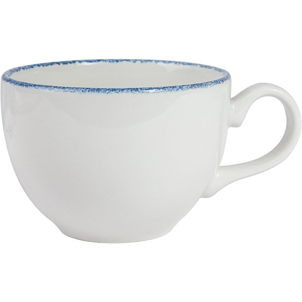 Чашка чайная «Блю дэппл»; материал: фарфор; 450 мл; диаметр=12, высота=0.8, длина=15 см.; белый, синий