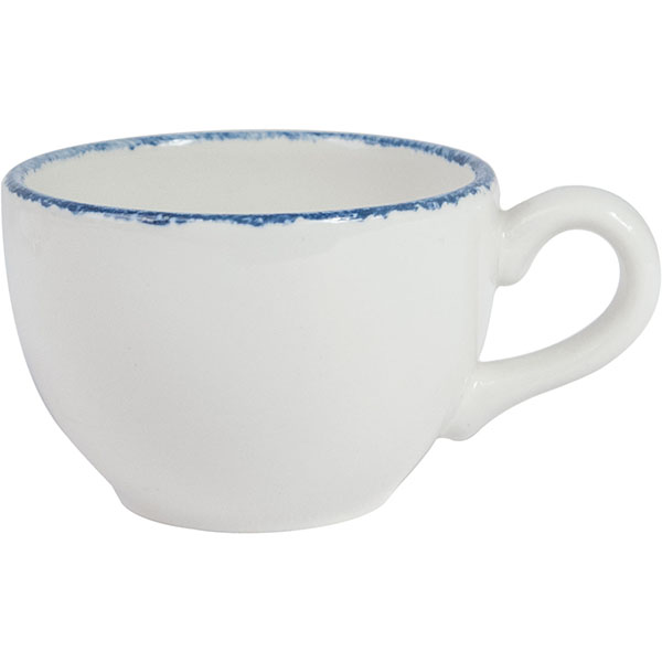 Чашка чайная «Блю дэппл»; материал: фарфор; 225 мл; диаметр=9, высота=6, длина=12 см.; белый, синий